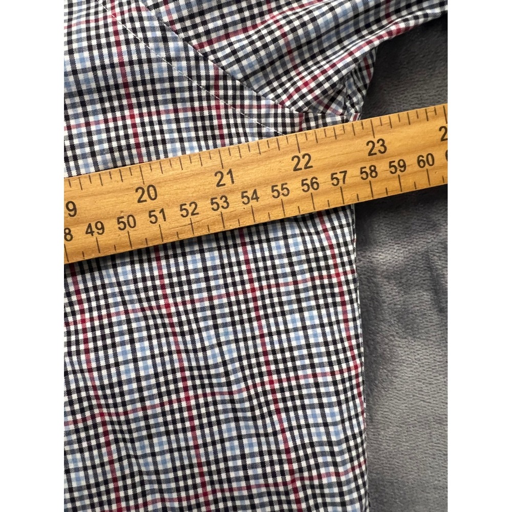 Brooks Brothers Button Down Shirt Mens Large Multi Color Check Slim Fit Non-Iron - Picture 5 of 6